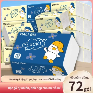 Mua 30 tặng 6 gói, tổng 36 gói DALI GIA 4 lớp mềm mịn 120x175mm, giấy ướt và vệ sinh, đủ dùng 1 năm, giá chỉ 129.000đ 8