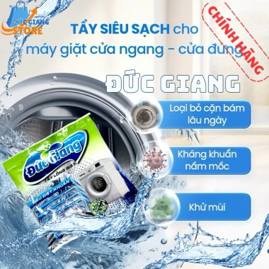 Mua 4 Tặng 2 - Combo 6 Gói Bột Vệ Sinh Lồng Giặt Đức Giang 150gr, Làm Sạch 99% - Giá chỉ 127k
