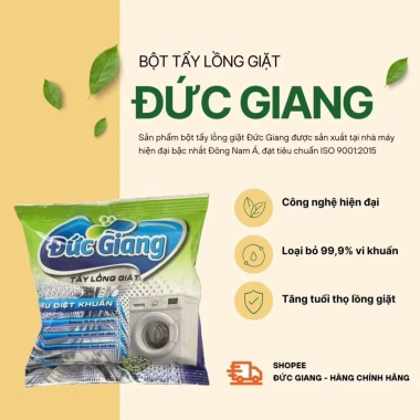 Mua 4 Tặng 2 - Combo 6 Gói Bột Vệ Sinh Lồng Giặt Đức Giang 150gr, Làm Sạch 99% - Giá chỉ 127k
