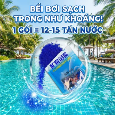 Mua 5 Tặng 5 Muối tắm khoáng màu xanh - Nước xanh an toàn - 99.998₫