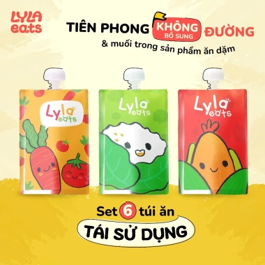 MUA 6 TẶNG 3 Túi Ăn Dặm 200ml Lyla – Chịu nhiệt, tái sử dụng, trữ cháo, bột bé 4