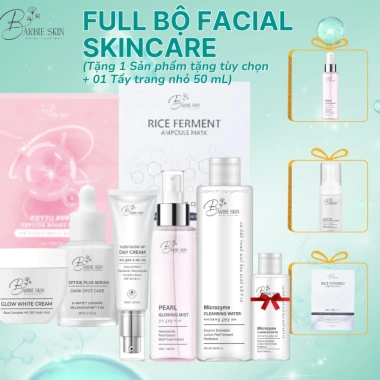 Mua 7 tặng 2 Trọn Bộ Facial Skincare Barbie Skin - Giảm 16% Chăm sóc da mặt