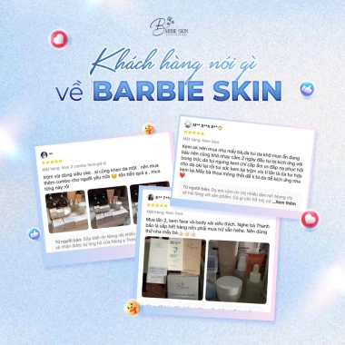Mua 7 tặng 2 Trọn Bộ Facial Skincare Barbie Skin - Giảm 16% Chăm sóc da mặt