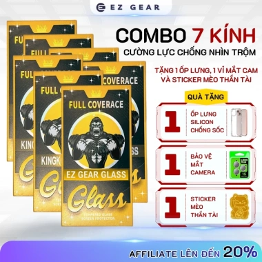 Mua 7 tặng 3 – 7 kính cường lực KK chống nhìn trộm, khung tự dán cho iPhone 7‑16 Plus & Promax – 55.000₫