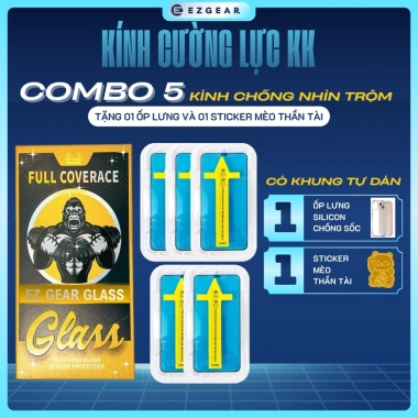 Mua 7 tặng 3 – Combo 7 kính cường lực tự dán, chống nhìn trộm iPhone 7‑16
