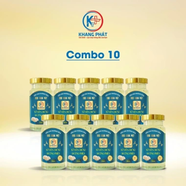 Mua 9 tặng 1 - Combo 10 hũ 150ml Tổ Yến Chưng Đường Phèn Tự Nhiên Dược Khang Phát - Bổ dưỡng sức khỏe - 225.000đ