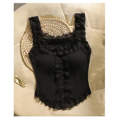 Mùa Hè 2.025 Tank Top Ren Viền Camisole Slim-Fit Thoải Mái Khi Mặc Ngoài Giá 192.559 VND 9 Mùa Hè 2.025 Tank Top Ren Viền Camisole Slim-Fit Thoải Mái Khi Mặc Ngoài Giá 192.559 VND 9