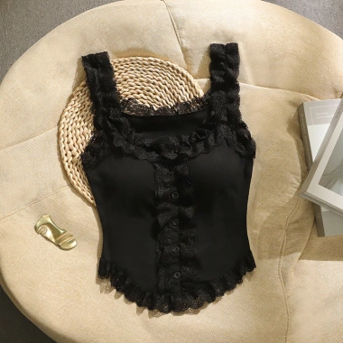 Mùa Hè 2.025 Tank Top Ren Viền Camisole Slim-Fit Thoải Mái Khi Mặc Ngoài Giá 192.559 VND 10 Mùa Hè 2.025 Tank Top Ren Viền Camisole Slim-Fit Thoải Mái Khi Mặc Ngoài Giá 192.559 VND 10
