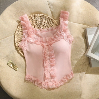 Mùa Hè 2.025 Tank Top Ren Viền Camisole Slim-Fit Thoải Mái Khi Mặc Ngoài Giá 192.559 VND 12 Mùa Hè 2.025 Tank Top Ren Viền Camisole Slim-Fit Thoải Mái Khi Mặc Ngoài Giá 192.559 VND 12