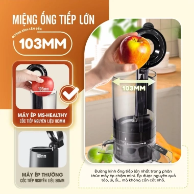 Mua Live 1.150K Máy Ép Chậm Masuto Ms Healthy 0,6L làm kem, nước ép trái cây nguyên chất - Giá ưu đãi 1.475.000 VND 5