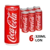 Mua Lốc 6 lon Coca Cola 320ml - Giá chỉ 66.000đ, tiết kiệm hơn 19% - Nước ngọt tươi mát, giao nhanh 2