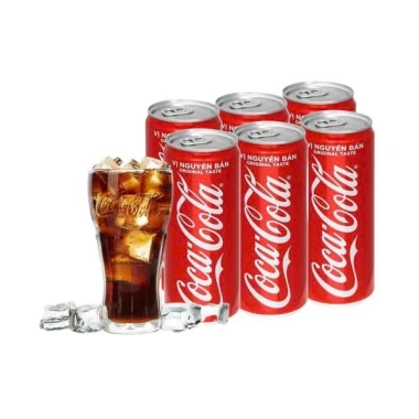 Mua Lốc 6 lon Coca Cola 320ml - Giá chỉ 66.000đ, tiết kiệm hơn 19% - Nước ngọt tươi mát, giao nhanh