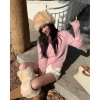 Mùa Thu Đông Đứng Cổ Áo Len Nữ Hàn Quốc Cao Cấp Cardigan Waxy Mềm Mại 7