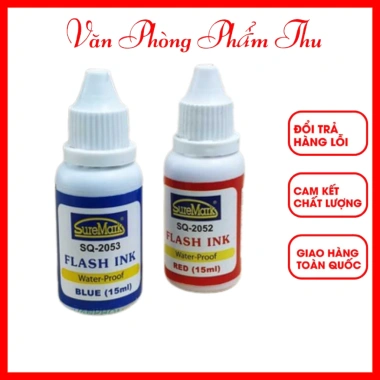 Mực Dấu Flash Ink SQ 2.051-2.053 cho Bút Dấu Tên, Dấu Tự Thấm - Chỉ 170.000 VNĐ