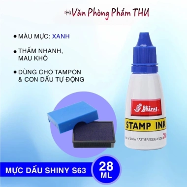 Mực đóng dấu Shiny 28ml Chính Hãng – Độ bám cao, màu rực rỡ, giá ưu đãi 70.000₫