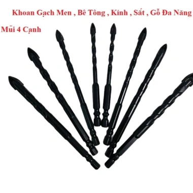 Mũi khoan đa năng 4 cạnh chuôi lục giác 6.35 – Cao cấp, bền bỉ, giá 21.000 VND