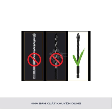 Mũi khoan đa năng 4 cạnh chuôi lục giác 6.35 – Cao cấp, bền bỉ, giá 21.000 VND