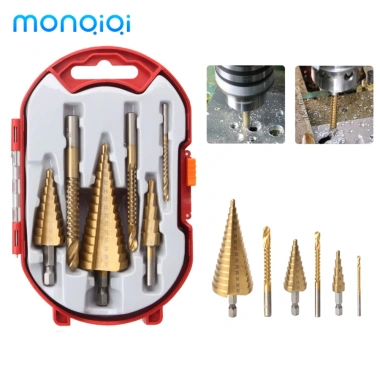 Mũi khoan đa năng MONQIQI HSS phủ titan hình nón cỡ 4-12/20/32mm tiện dụng - Giá 56.000 VND Mũi khoan đa năng MONQIQI HSS phủ titan hình nón cỡ 4-12/20/32mm tiện dụng - Giá 56.000 VND