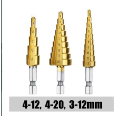 Mũi khoan đa năng MONQIQI HSS phủ titan hình nón cỡ 4-12/20/32mm tiện dụng - Giá 56.000 VND 8 Mũi khoan đa năng MONQIQI HSS phủ titan hình nón cỡ 4-12/20/32mm tiện dụng - Giá 56.000 VND 8