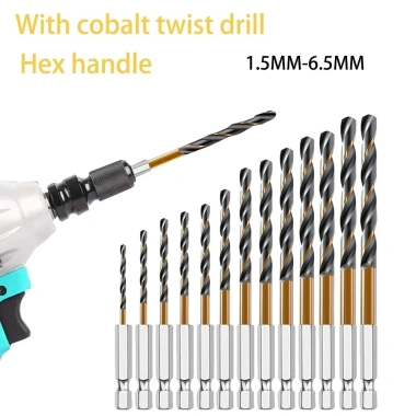 Mũi khoan HSS tốc độ cao 1/4 chuôi lục giác 1,5-6,5mm - Bộ 1 chiếc 27.190 VND 3