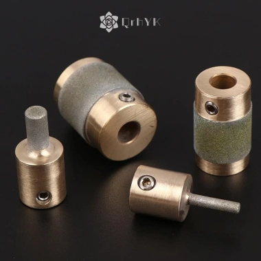 Mũi mài thủy tinh Qrhyk 1/4 3/4 1/8 bằng đồng thau Grit cho đá thủy tinh – 113.520₫ 3