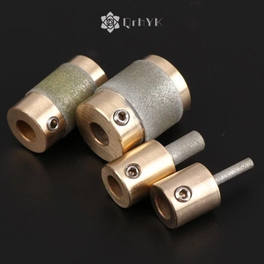 Mũi mài thủy tinh Qrhyk 1/4 3/4 1/8 bằng đồng thau Grit cho đá thủy tinh – 113.520₫ 8