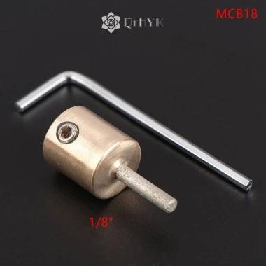Mũi mài thủy tinh Qrhyk 1/4 3/4 1/8 bằng đồng thau Grit cho đá thủy tinh – 113.520₫ 10