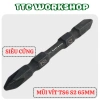 Mũi vít BITS TS6 4 cạnh 2 đầu 65mm - Từ tính cực mạnh, chân lục giác, giá chỉ 23.650₫ 3