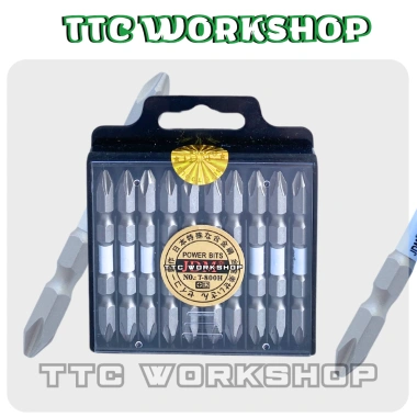 Mũi vít thép 2H cao cấp, từ tính cực mạnh, siêu cứng, chịu ăn mòn, công suất lớn - 71.400 VND