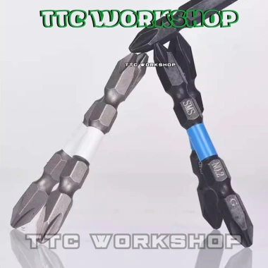 Mũi vít thép 2H cao cấp, từ tính cực mạnh, siêu cứng, chịu ăn mòn, công suất lớn - 71.400 VND