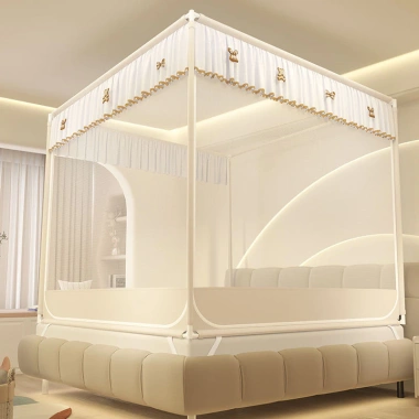 Mùng chống muỗi phòng ngủ, giường chống ngã bé, lều Mông Cổ ba cửa - 1.261.000₫