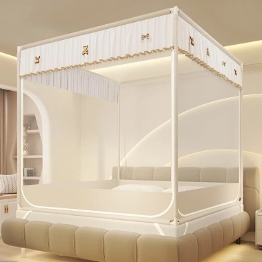 Mùng chống muỗi phòng ngủ, giường chống ngã bé, lều Mông Cổ ba cửa - 1.261.000₫