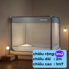 Mùng Chống Ngã Medoga Khung Vuông, Chống Muỗi, Chắn Giường, Không Khoan Tường 10