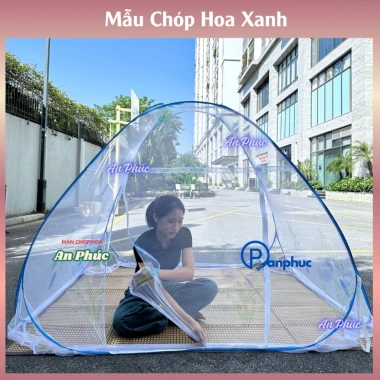 Mùng Đỉnh Chóp Tự Bung Người Lớn - Màn Hoa Ngủ Chống Muỗi Gấp Gọn Nhanh, Đủ Size Dùng Gia Đình, Giá 126.000₫