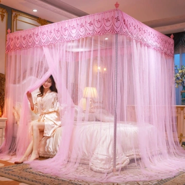 Mùng lưới chống muỗi phong cách công chúa 1.5-2.0m - Chất liệu bền, lắp nhanh, giảm muỗi hiệu quả - Giá chỉ 352.261 VND