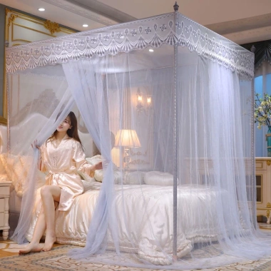Mùng lưới chống muỗi phong cách công chúa 1.5-2.0m - Chất liệu bền, lắp nhanh, giảm muỗi hiệu quả - Giá chỉ 352.261 VND