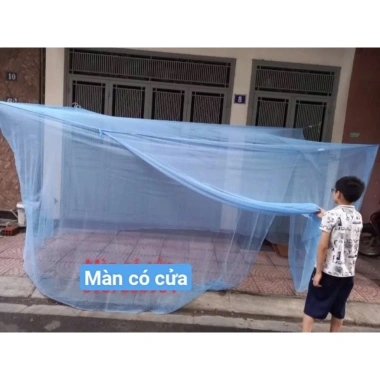 Mùng Màn Tuyn Chống Muỗi Cỡ Đại 2m Siêu To Có Cửa và Không Cửa Giá Ưu Đãi 75k