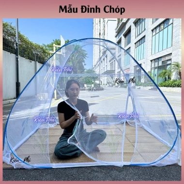 Mùng ngủ chống muỗi tự bung - Màn đỉnh chóp hoa gấp gọn nhanh cho người lớn, giảm 20%