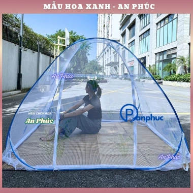 Mùng tự bung đỉnh chóp người lớn – Màn hoa ngủ chống muỗi gấp gọn, tiện lợi, thông minh