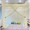 Mùng tuyn 4 góc ren ánh thêu Hoa Mai, 1m6x2m 1m8x2m 2mx2m2, giá 75.000 VND