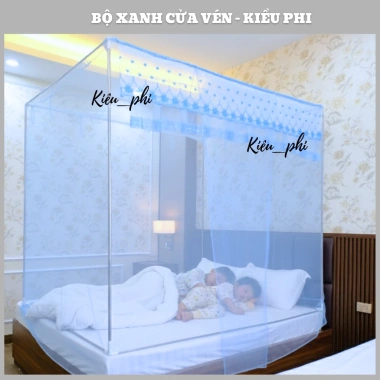 Mùng tuyn ren hoa inox 304 không rỉ - Màn ngủ chống muỗi người lớn Kiều Phi 2 Mùng tuyn ren hoa inox 304 không rỉ - Màn ngủ chống muỗi người lớn Kiều Phi 2