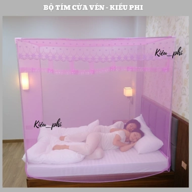 Mùng tuyn ren hoa inox 304 không rỉ - Màn ngủ chống muỗi người lớn Kiều Phi 3 Mùng tuyn ren hoa inox 304 không rỉ - Màn ngủ chống muỗi người lớn Kiều Phi 3