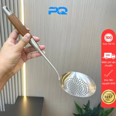 Muôi Muỗng Thủng Cán Gỗ Cách Nhiệt Inox 18/10 Vogue Ella - Bộ Dụng Cụ Nấu Ăn Giá 149.000 Muôi Muỗng Thủng Cán Gỗ Cách Nhiệt Inox 18/10 Vogue Ella - Bộ Dụng Cụ Nấu Ăn Giá 149.000