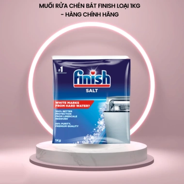Muối rửa bát Finish 1kg - Làm sạch sâu, bảo vệ máy, giảm giá 30% chỉ 70.000₫