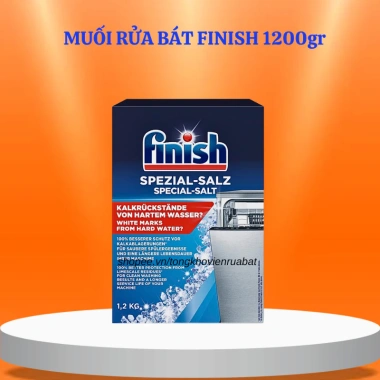 Muối rửa bát Finish 4kg/2kg/1.5kg/1.2kg – Làm mềm nước, tẩy cặn vôi, giá ưu đãi 145.800 VND