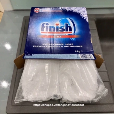 Muối rửa bát Finish 4kg/2kg/1.5kg/1.2kg – Làm mềm nước, tẩy cặn vôi, giá ưu đãi 145.800 VND