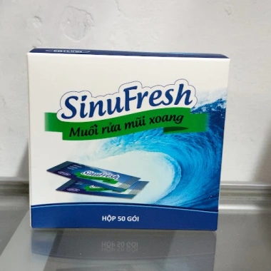 Muối rửa mũi Sinufresh Cát Linh 50 gói nano - Vệ sinh, giảm nghẹt mũi, an toàn