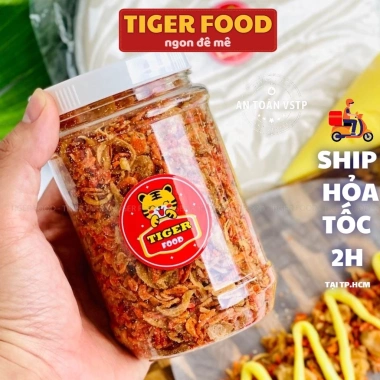 Muối ruốc hành phi 200g Tiger Food – Muối tôm nhuyễn đặc sản Tây Ninh, ăn kèm bánh tráng phơi sương