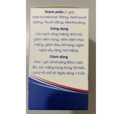 Muối súc họng BBM Plus Cát Linh 30 gói - Giảm đau họng nhanh, Giá chỉ 60.000đ