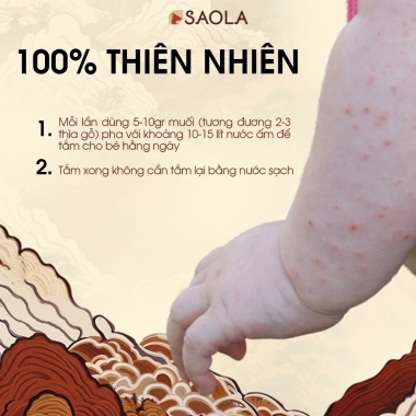 Muối tắm Saola, Dầu Tràm Huế, Muối Hồng Himalaya 150gr - Giảm ngứa, chàm sữa, hăm, ngủ ngon 129k 3 Muối tắm Saola, Dầu Tràm Huế, Muối Hồng Himalaya 150gr - Giảm ngứa, chàm sữa, hăm, ngủ ngon 129k 3